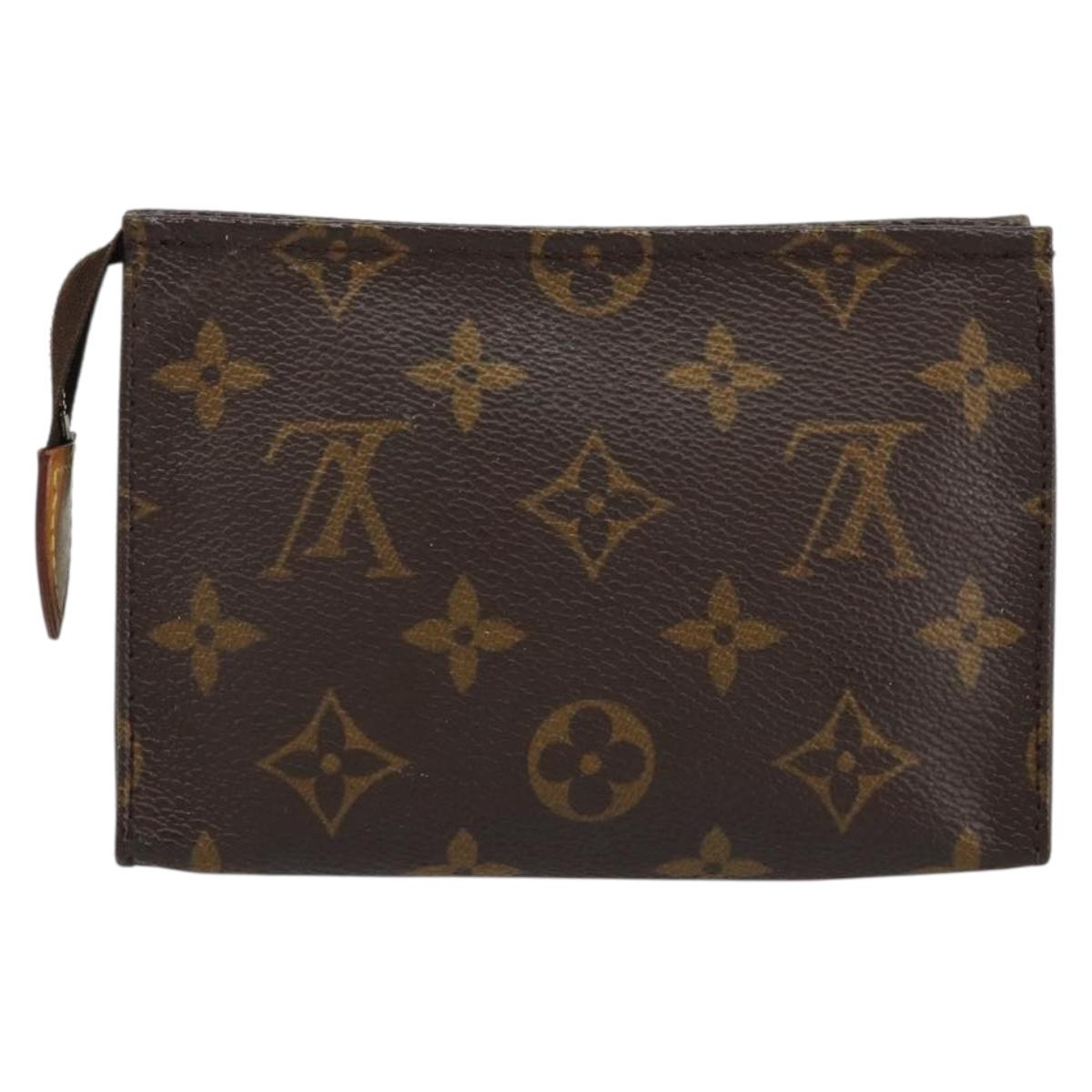 LOUIS VUITTON Monogram Poche Toilette 15 Pouch M47546 LV Auth BA8359