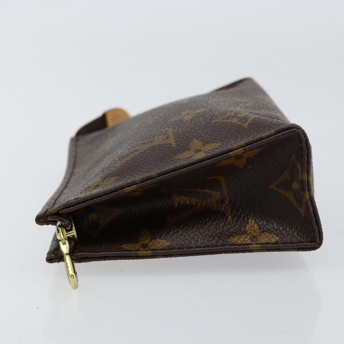 LOUIS VUITTON Monogram Poche Toilette 15 Pouch M47546 LV Auth BA8359
