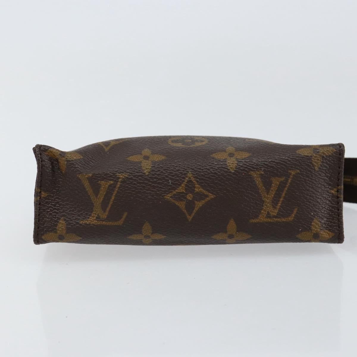 LOUIS VUITTON Monogram Poche Toilette 15 Pouch M47546 LV Auth BA8359