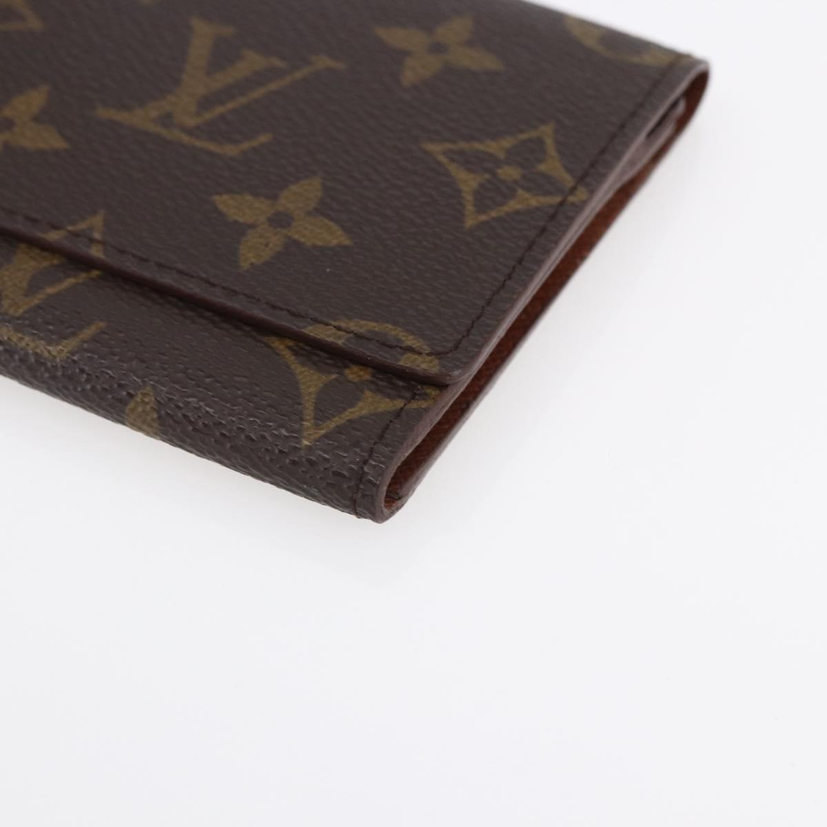 LOUIS VUITTON Monogram Porte Yen 3 Credit Long Wallet M61818 LV Auth BA8363