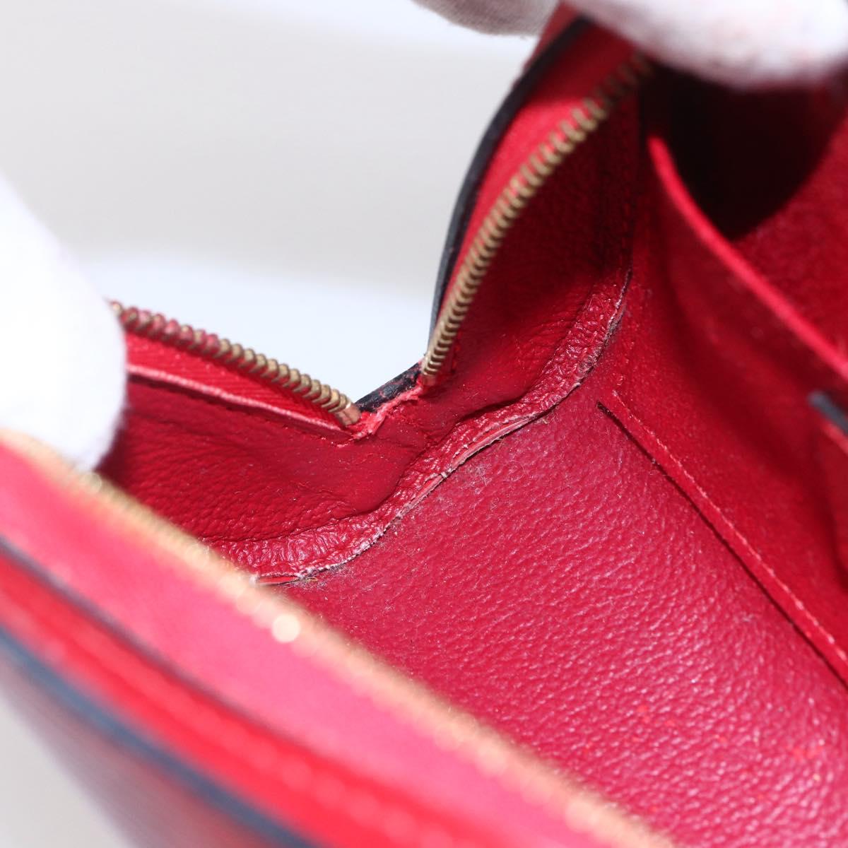 LOUIS VUITTON Epi Dauphine PM Pouch Castilian Red M48447 LV Auth BA8366