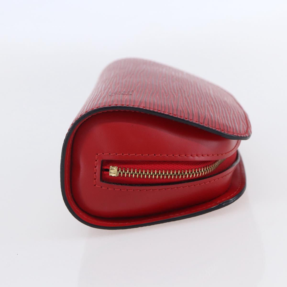 LOUIS VUITTON Epi Dauphine PM Pouch Castilian Red M48447 LV Auth BA8366