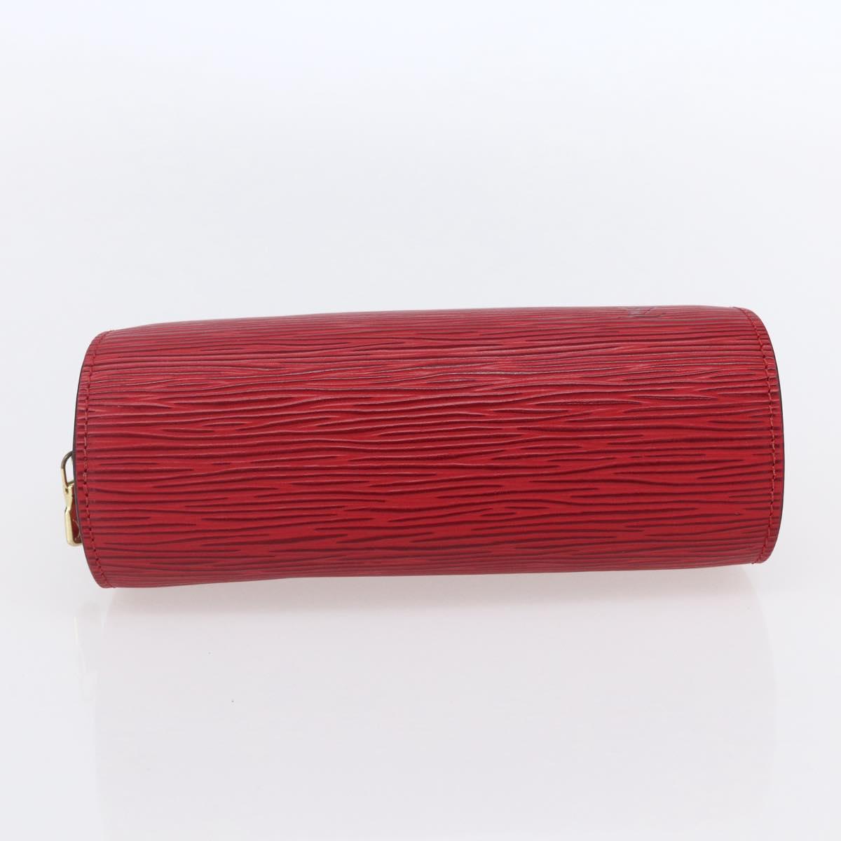 LOUIS VUITTON Epi Dauphine PM Pouch Castilian Red M48447 LV Auth BA8366
