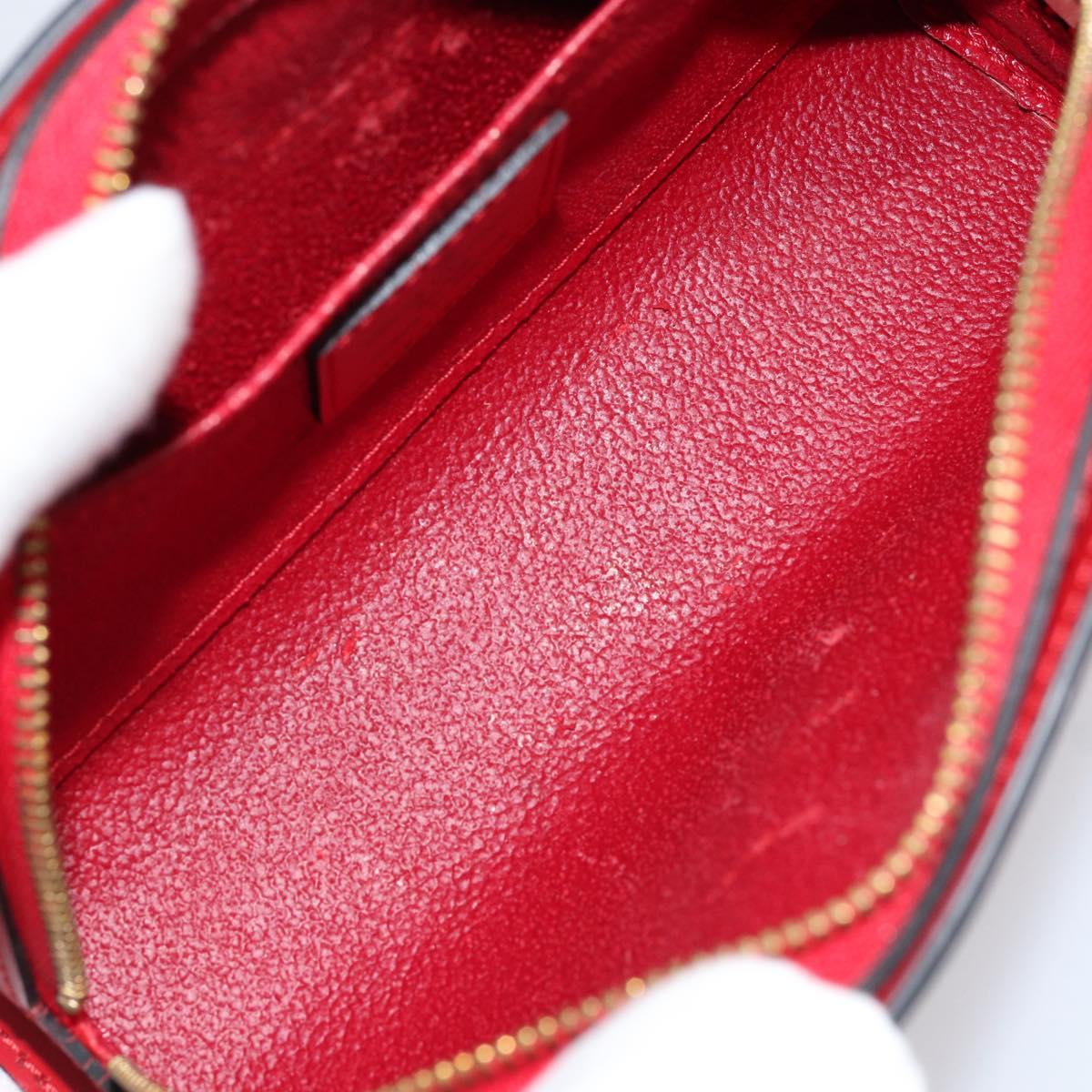 LOUIS VUITTON Epi Dauphine PM Pouch Castilian Red M48447 LV Auth BA8367