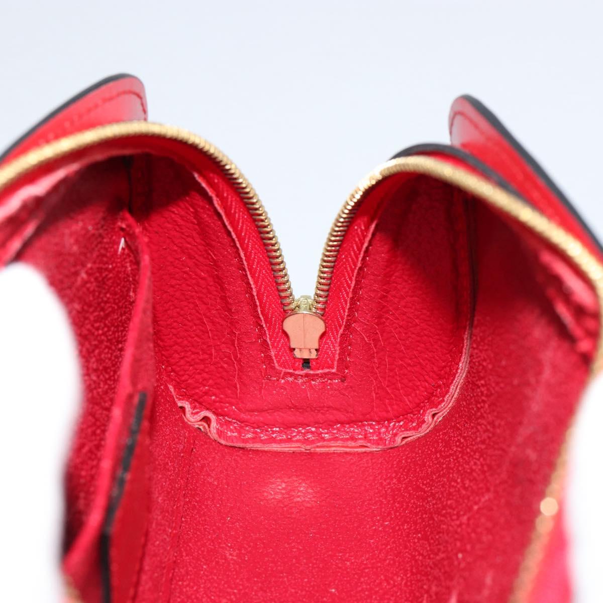 LOUIS VUITTON Epi Dauphine PM Pouch Castilian Red M48447 LV Auth BA8367