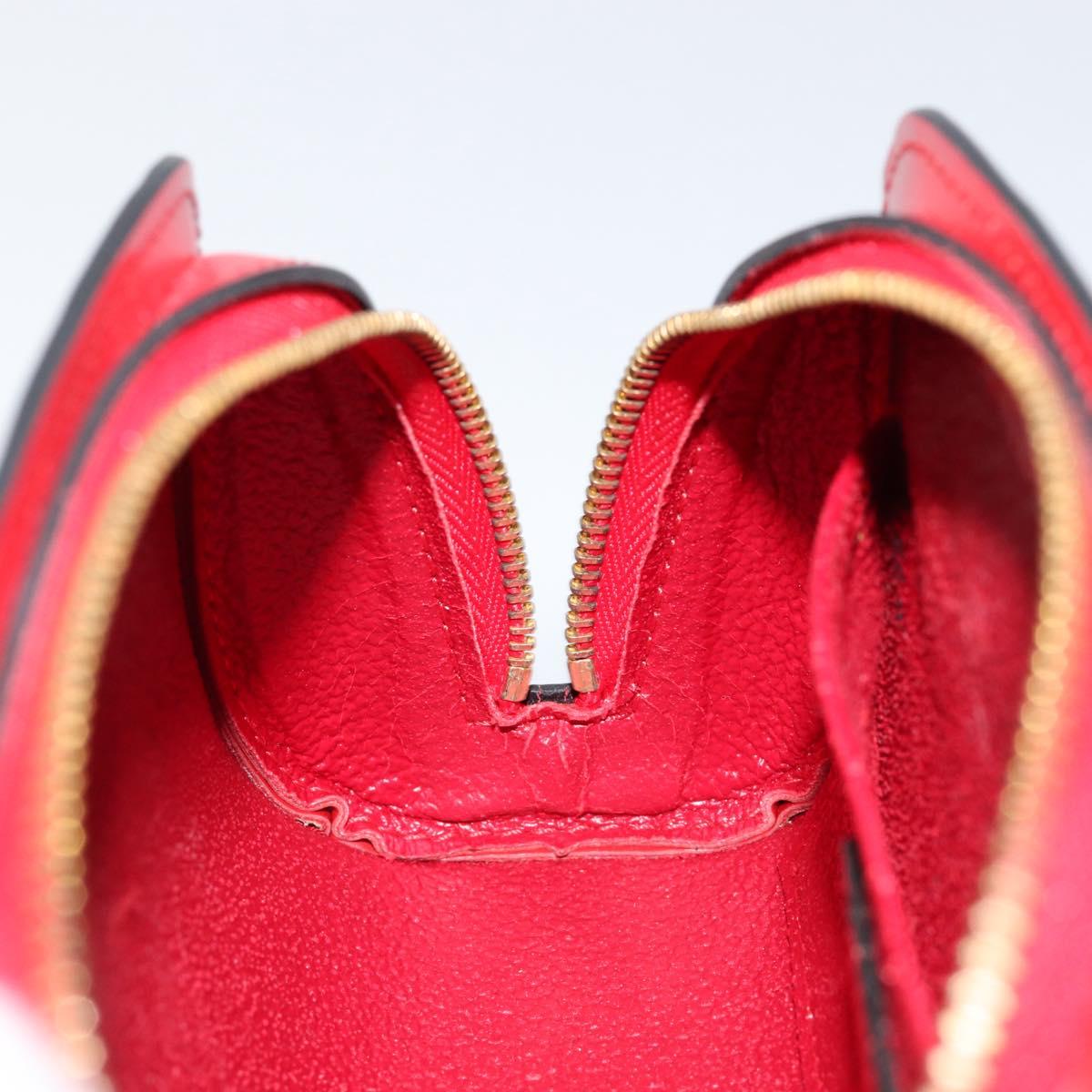 LOUIS VUITTON Epi Dauphine PM Pouch Castilian Red M48447 LV Auth BA8367