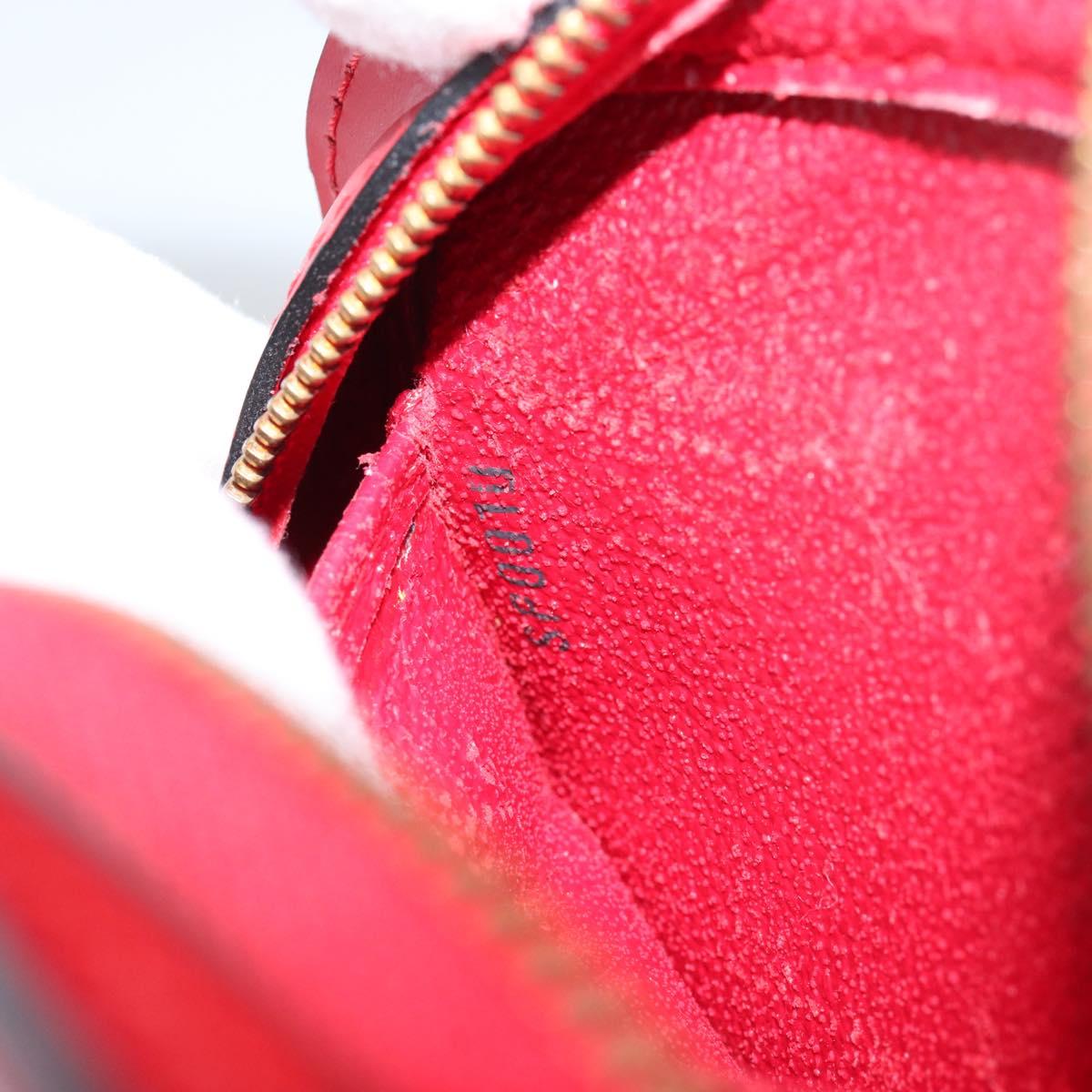 LOUIS VUITTON Epi Dauphine PM Pouch Castilian Red M48447 LV Auth BA8367