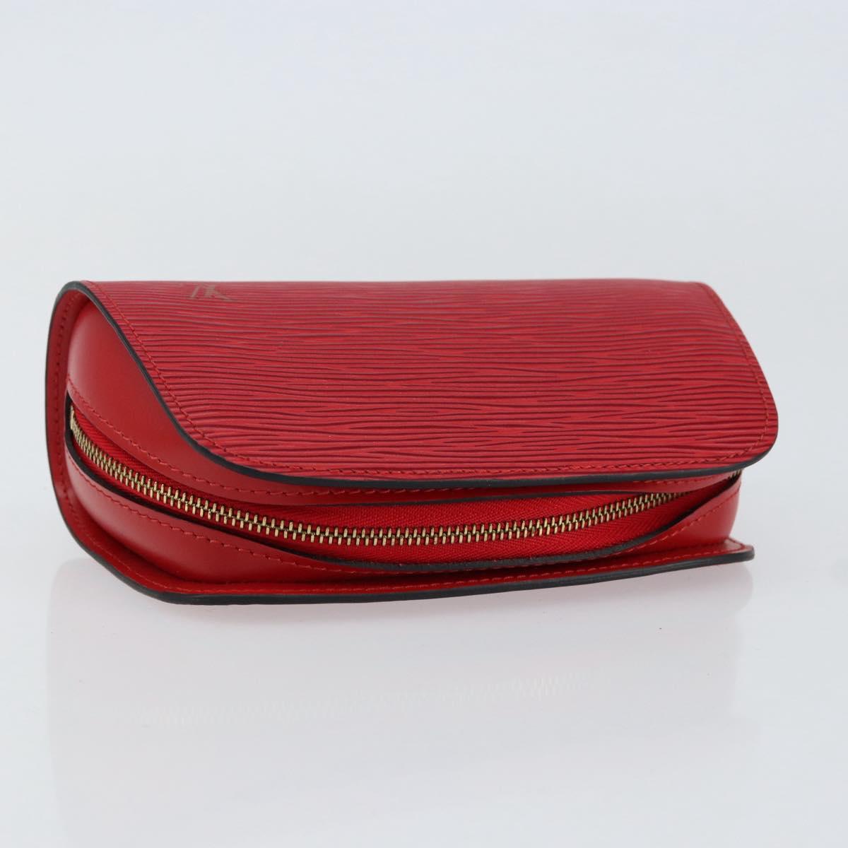 LOUIS VUITTON Epi Dauphine PM Pouch Castilian Red M48447 LV Auth BA8367