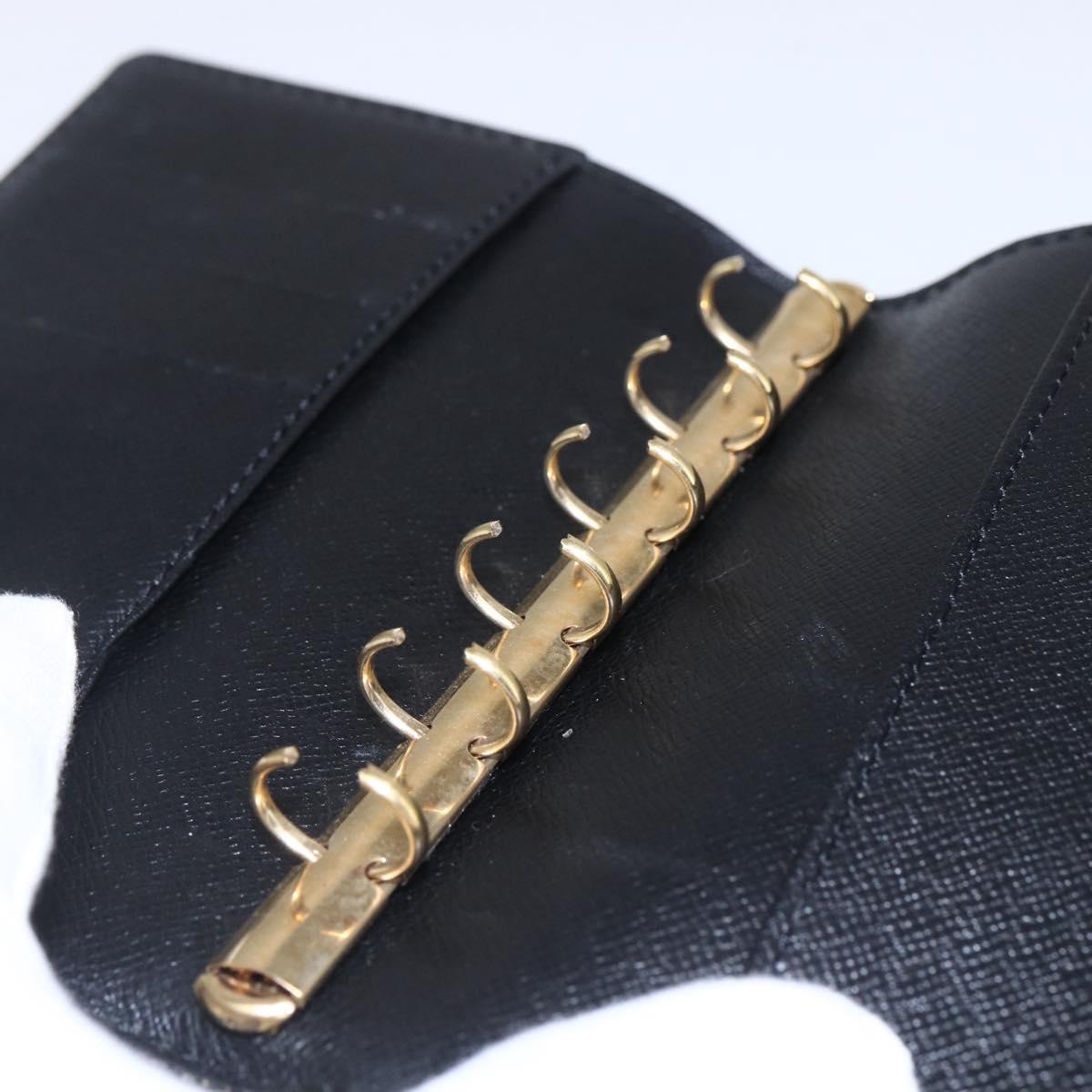 LOUIS VUITTON Epi Agenda PM Day Planner Cover Black R20052 LV Auth BA8370