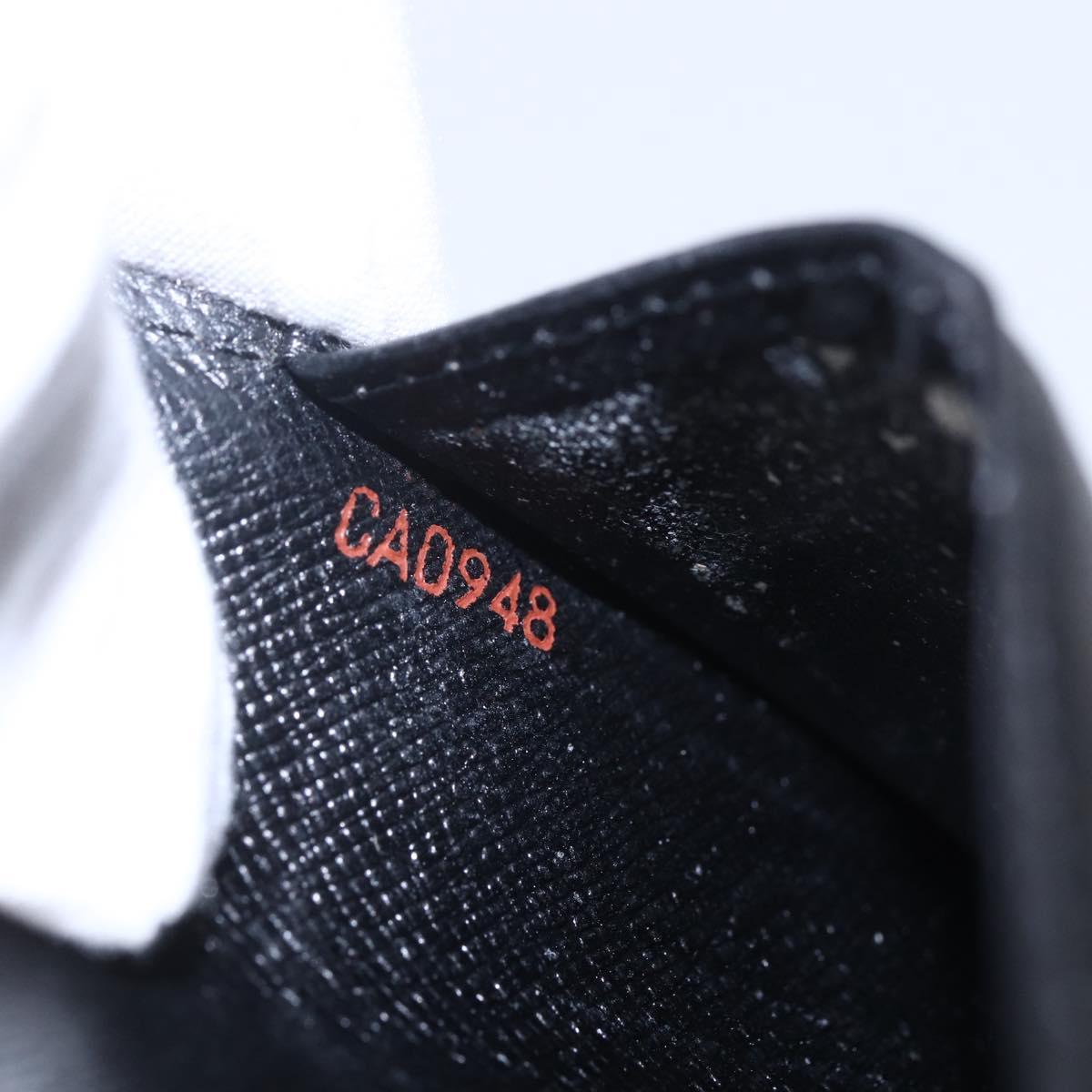 LOUIS VUITTON Epi Agenda PM Day Planner Cover Black R20052 LV Auth BA8370