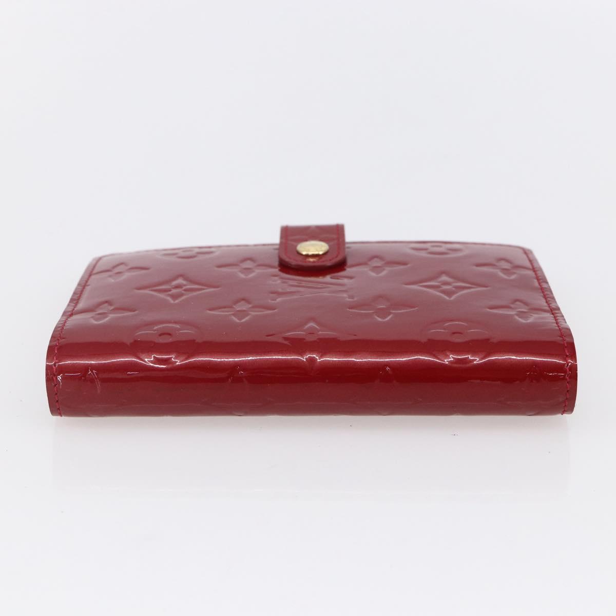 LOUIS VUITTON Vernis Agenda PM Day Planner Cover Rouge R21003 LV Auth BA8376