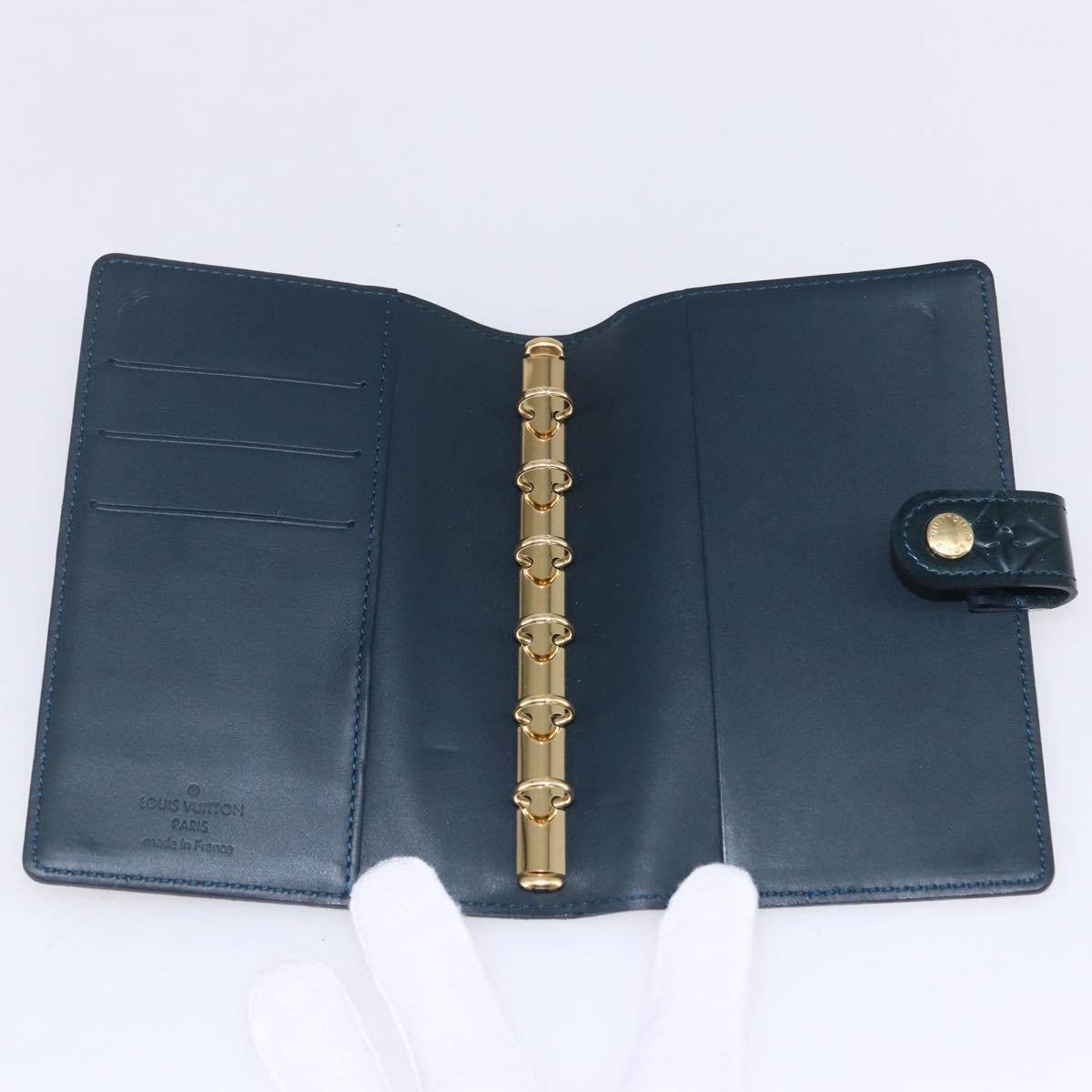 LOUIS VUITTON Vernis Agenda PM Day Planner Cover Bruny R21061 LV Auth BA8377