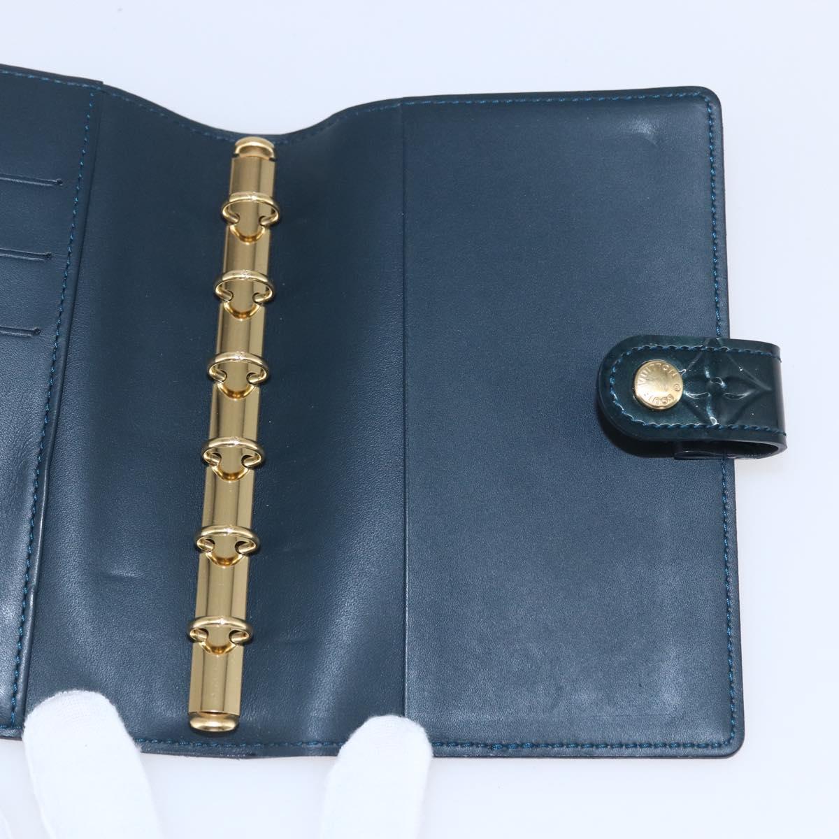 LOUIS VUITTON Vernis Agenda PM Day Planner Cover Bruny R21061 LV Auth BA8377