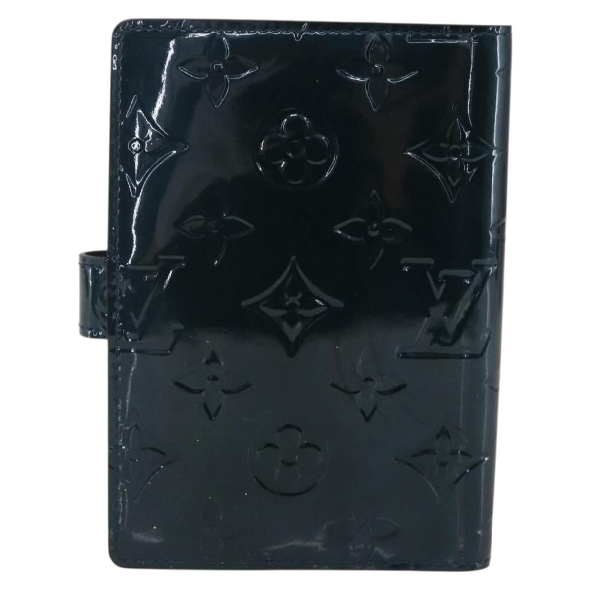 LOUIS VUITTON Vernis Agenda PM Day Planner Cover Bruny R21061 LV Auth BA8377
