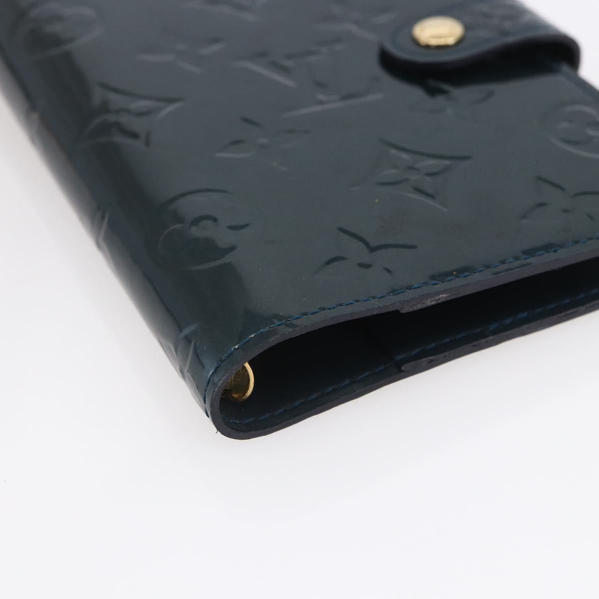 LOUIS VUITTON Vernis Agenda PM Day Planner Cover Bruny R21061 LV Auth BA8377