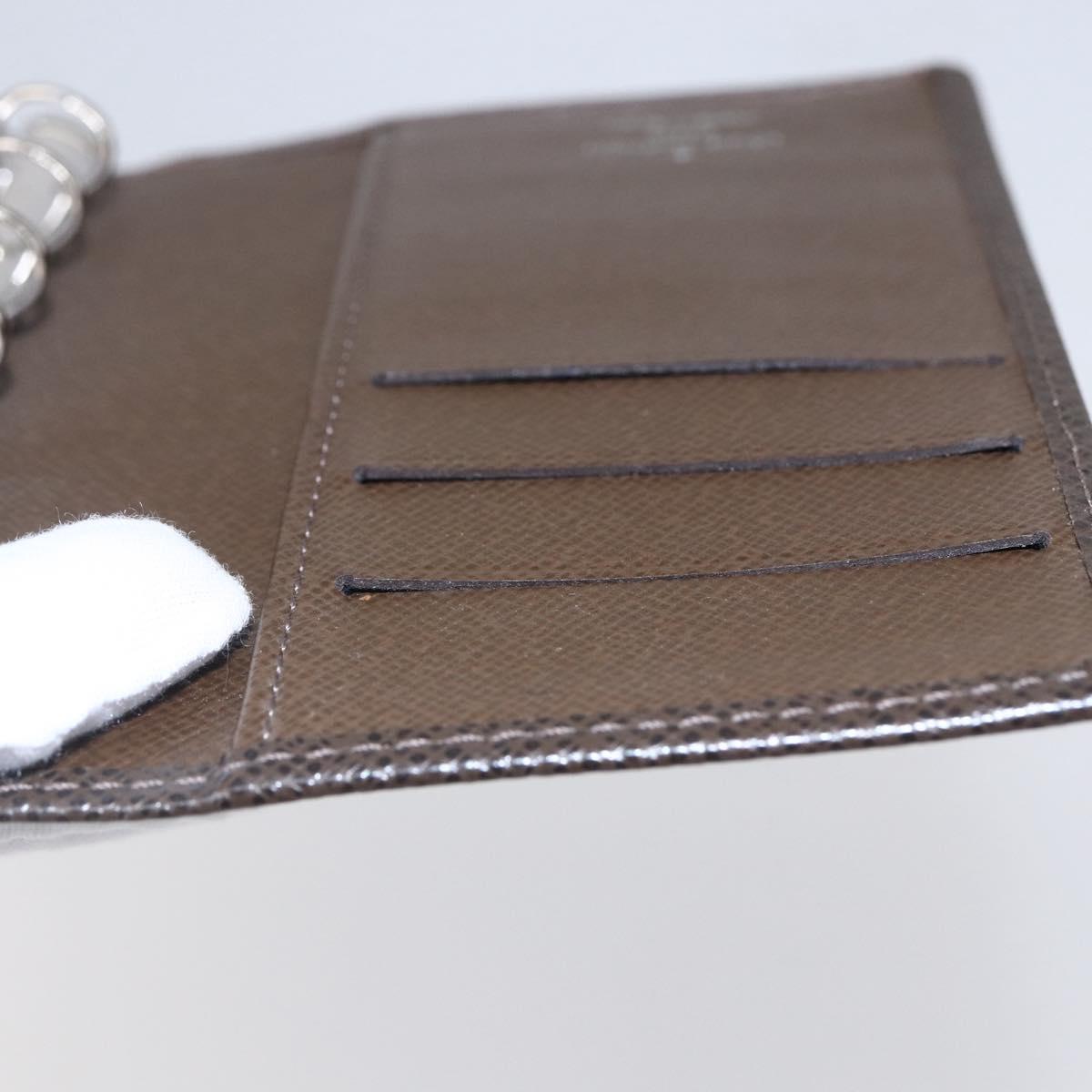 LOUIS VUITTON Taiga Agenda PM Day Planner Cover Grizzly R20434 LV Auth BA8378