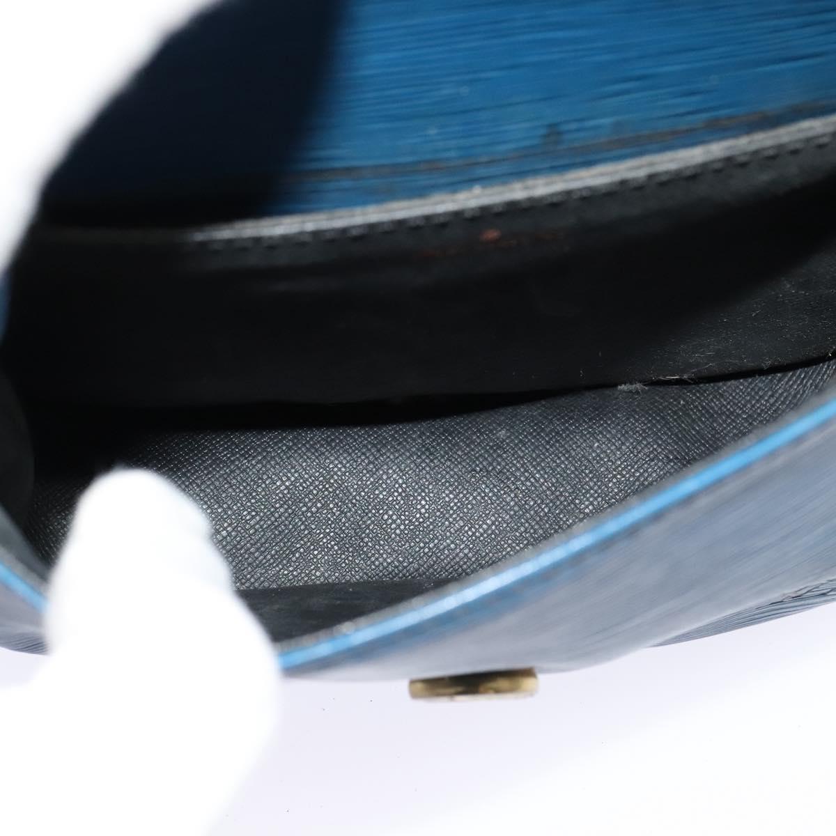 LOUIS VUITTON Epi Saint Cloud PM Shoulder Bag Blue M52195 LV Auth BA838