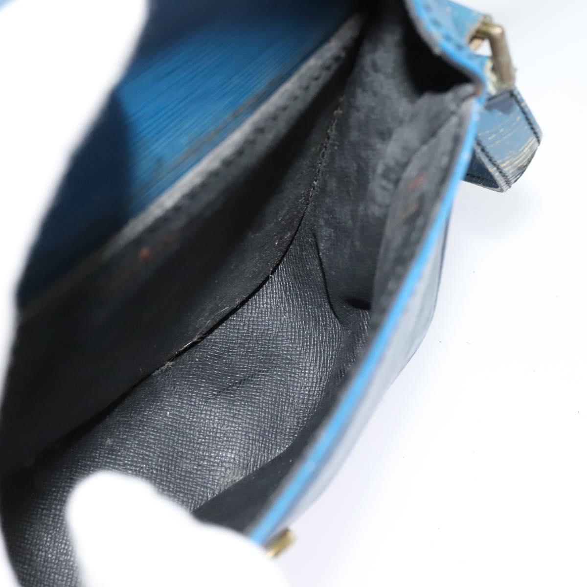 LOUIS VUITTON Epi Saint Cloud PM Shoulder Bag Blue M52195 LV Auth BA838