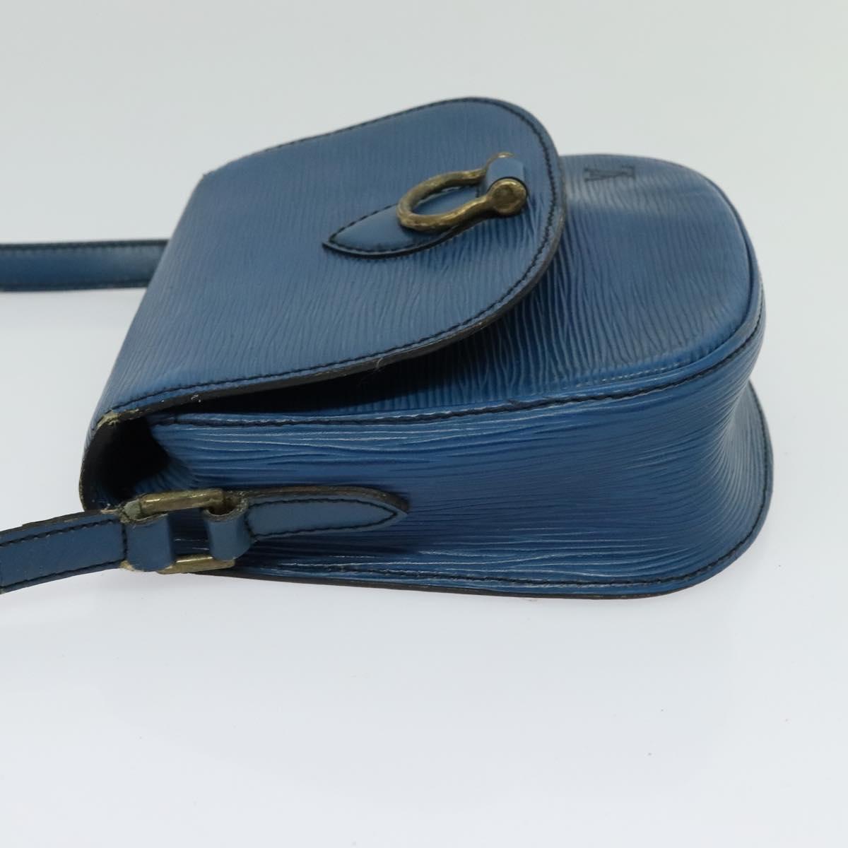 LOUIS VUITTON Epi Saint Cloud PM Shoulder Bag Blue M52195 LV Auth BA838