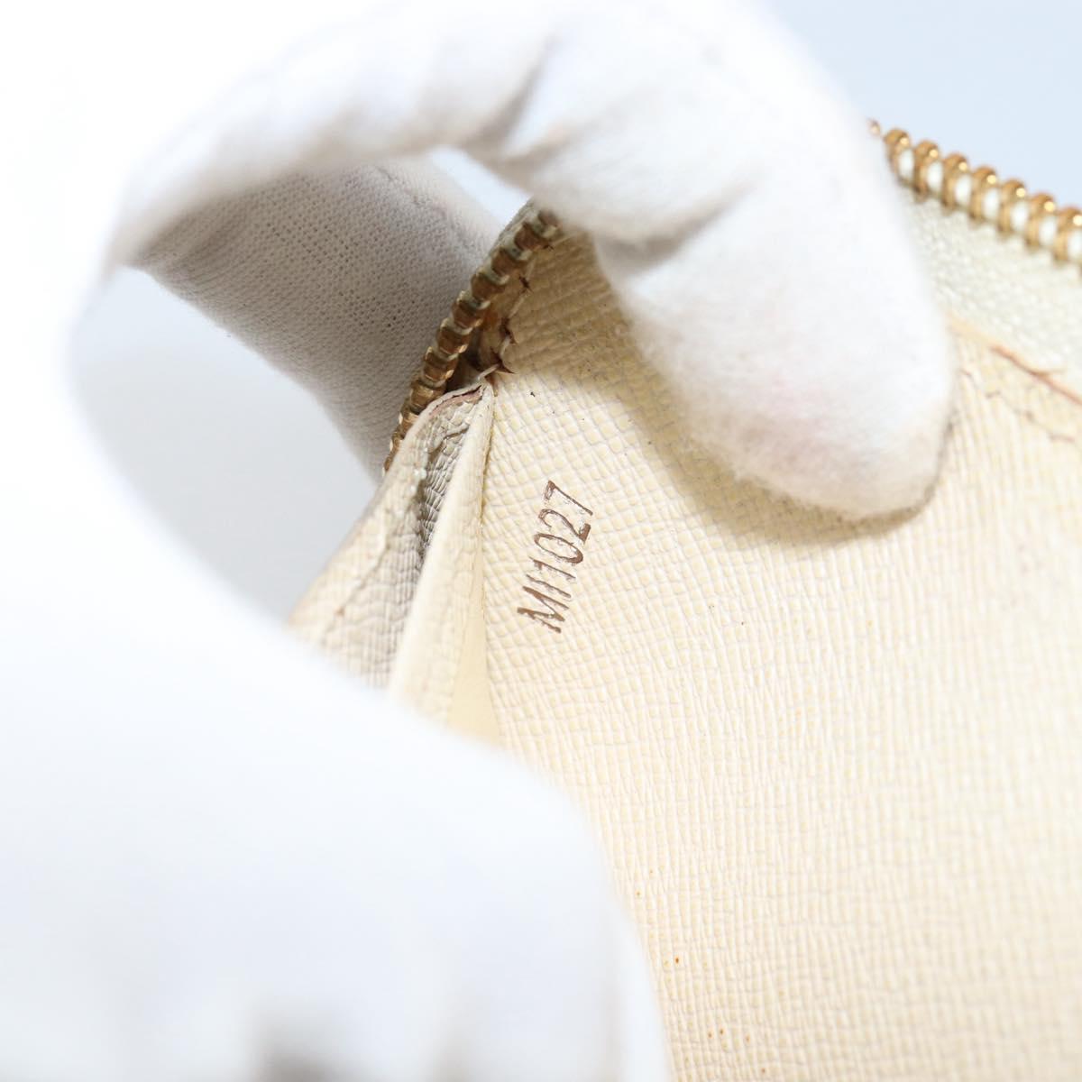 LOUIS VUITTON Damier Azur Zippy Wallet Long Wallet N60019 LV Auth BA8381