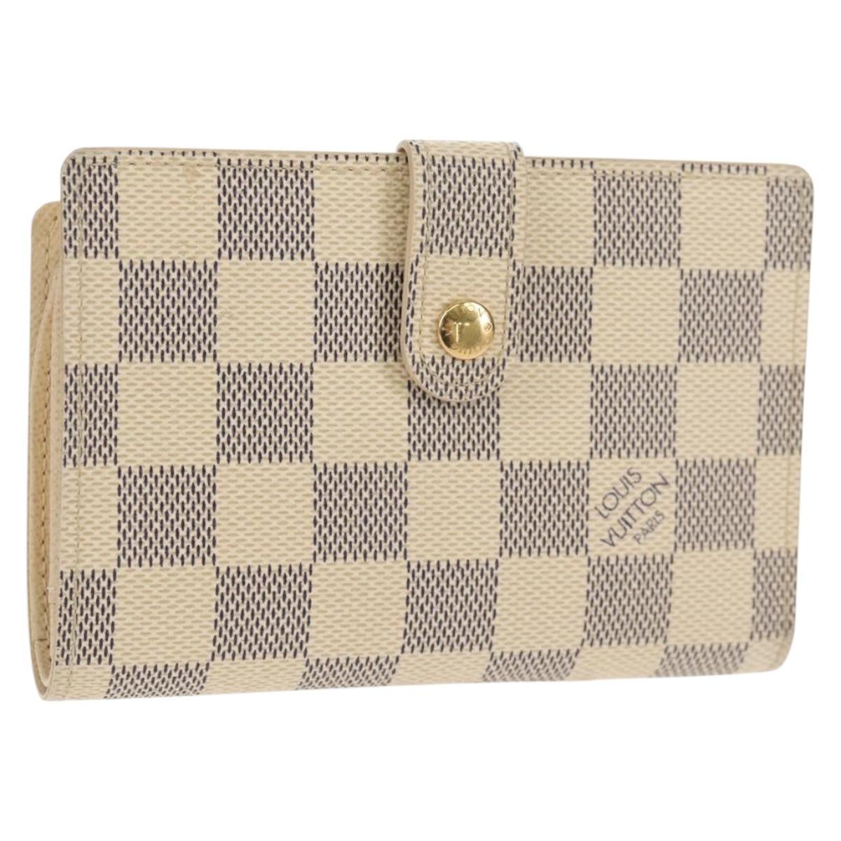 LOUIS VUITTON Damier Azur Portefeuille Viennois Wallet N61676 LV Auth BA8382V