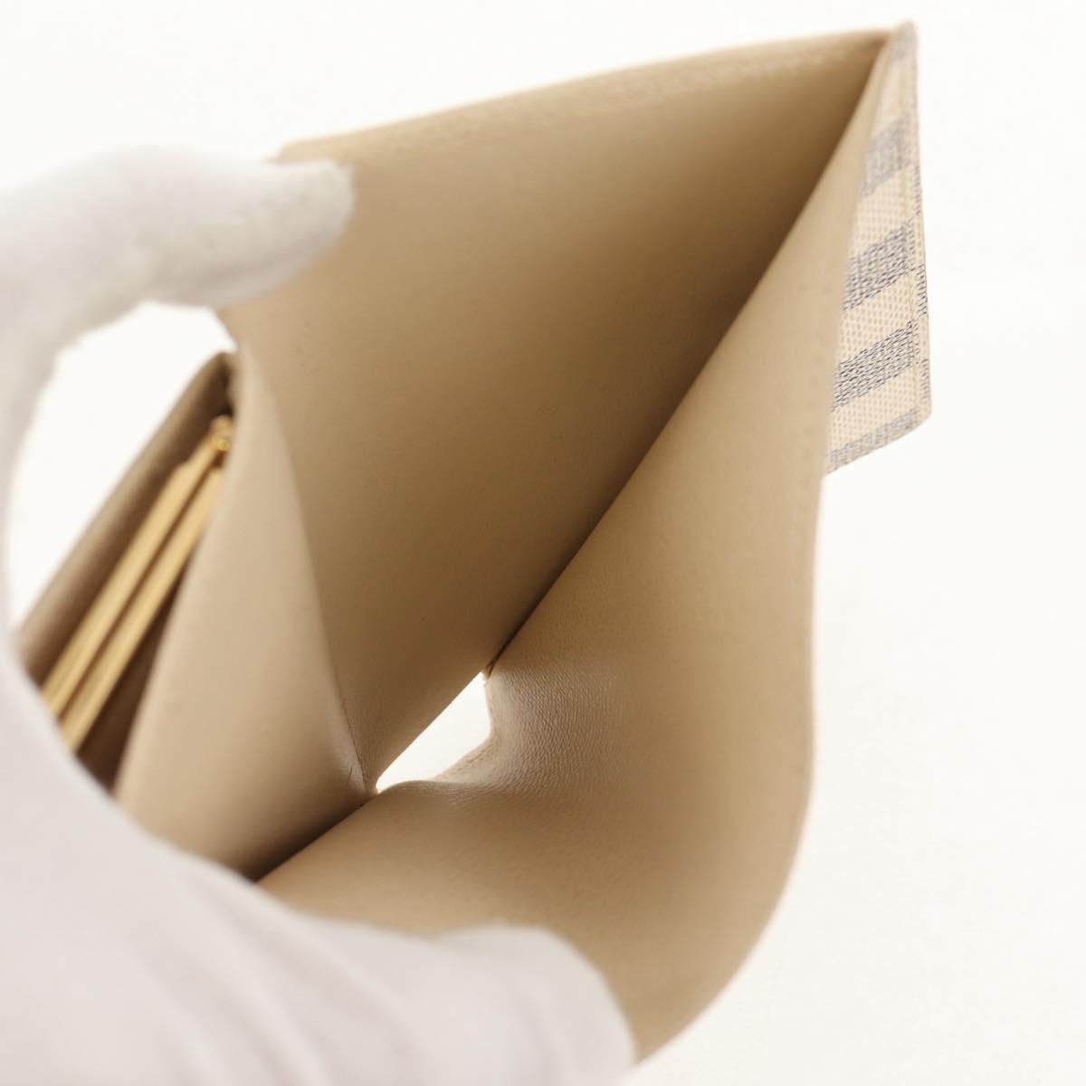 LOUIS VUITTON Damier Azur Portefeuille Viennois Wallet N61676 LV Auth BA8382V