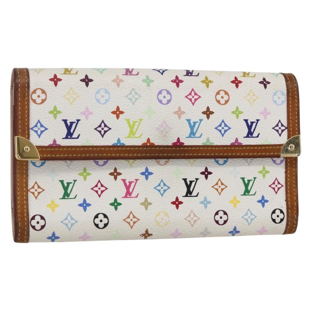 LOUIS VUITTON Multicolor Porte Tresor International Wallet M92659 Auth BA8384