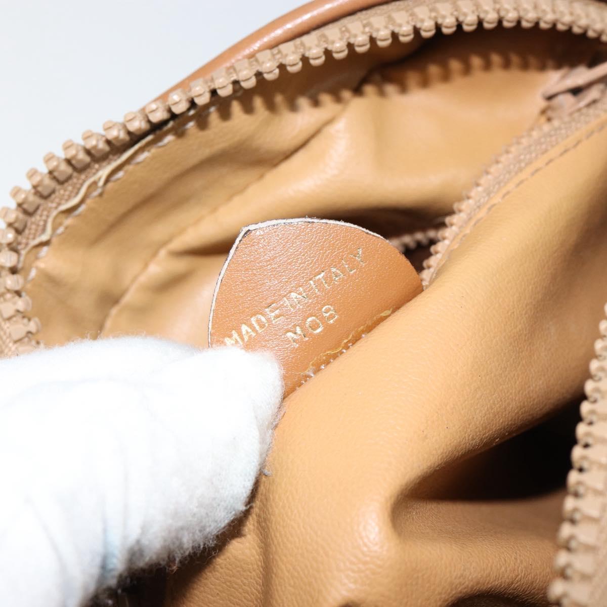 CELINE Macadam Canvas Shoulder Bag PVC Leather Brown Gold Auth BA8388