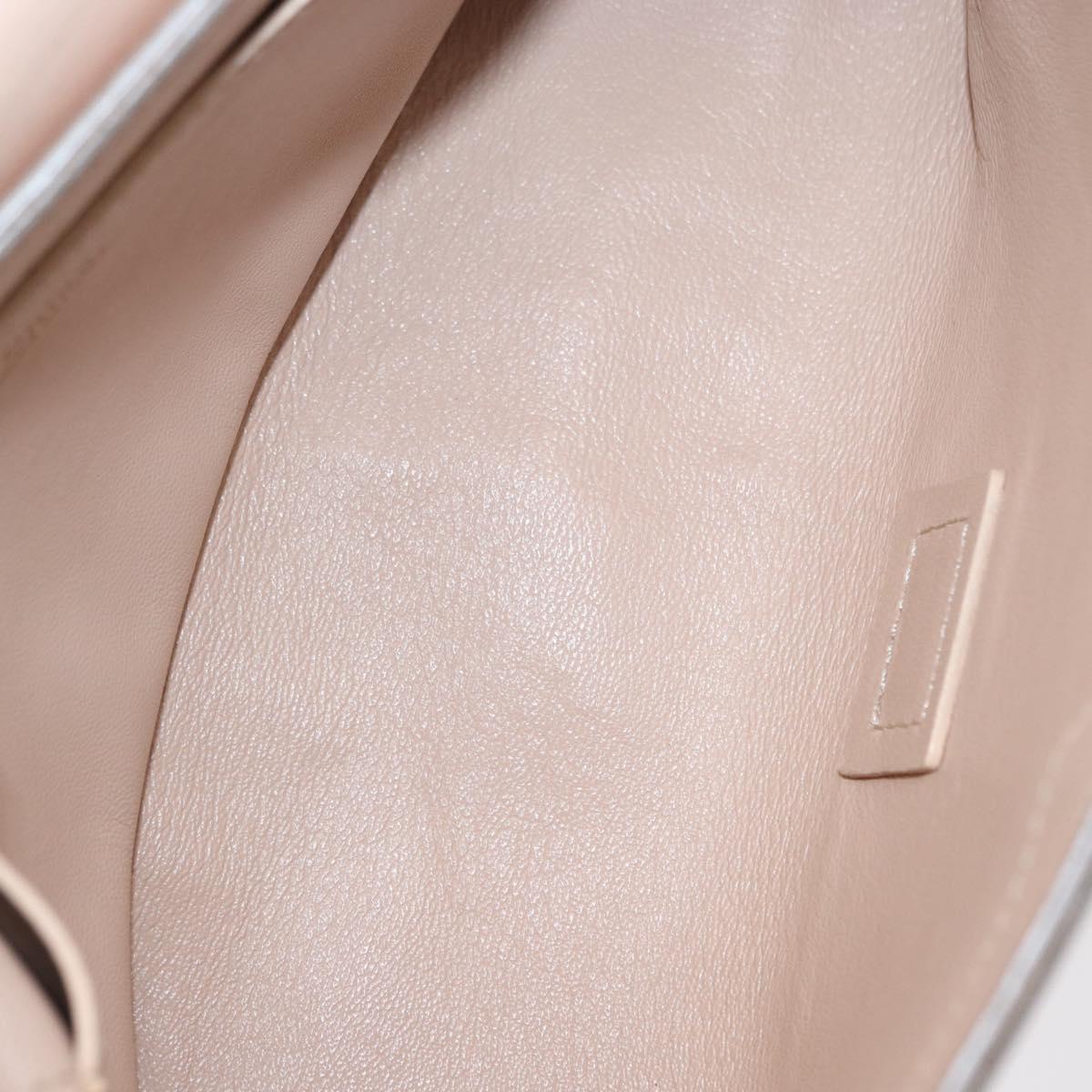 Chloe Chain Shoulder Bag Leather Pink Gold Auth BA8401