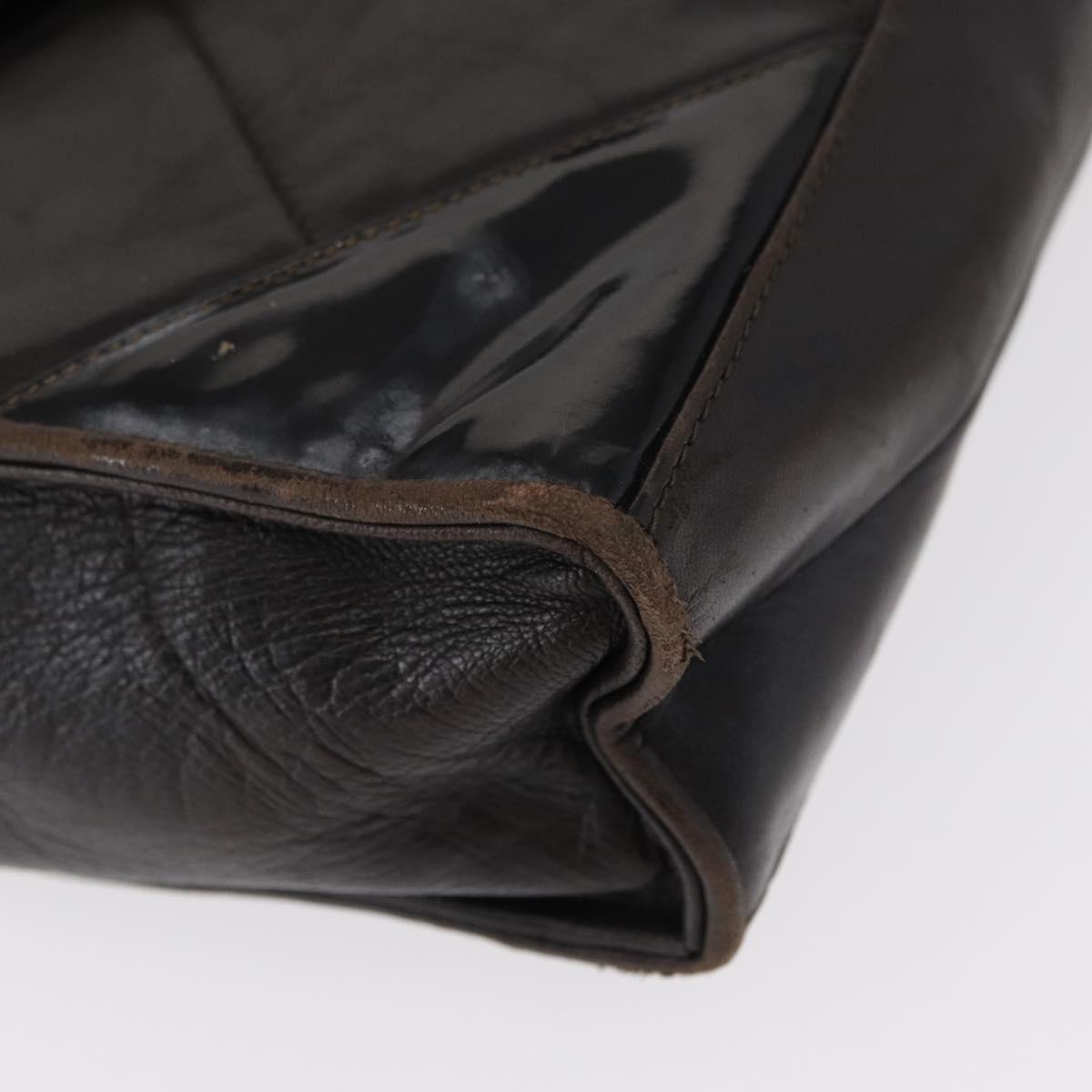 CHANEL Matelasse Shoulder Bag Lamb Skin Brown Gold CC Auth BA8409