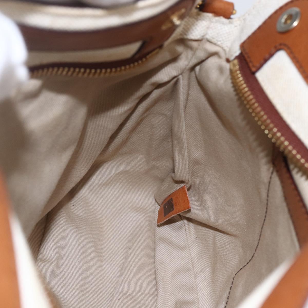 Chloe Margaret Hand Bag Leather 2way Brown Gold Auth BA8432