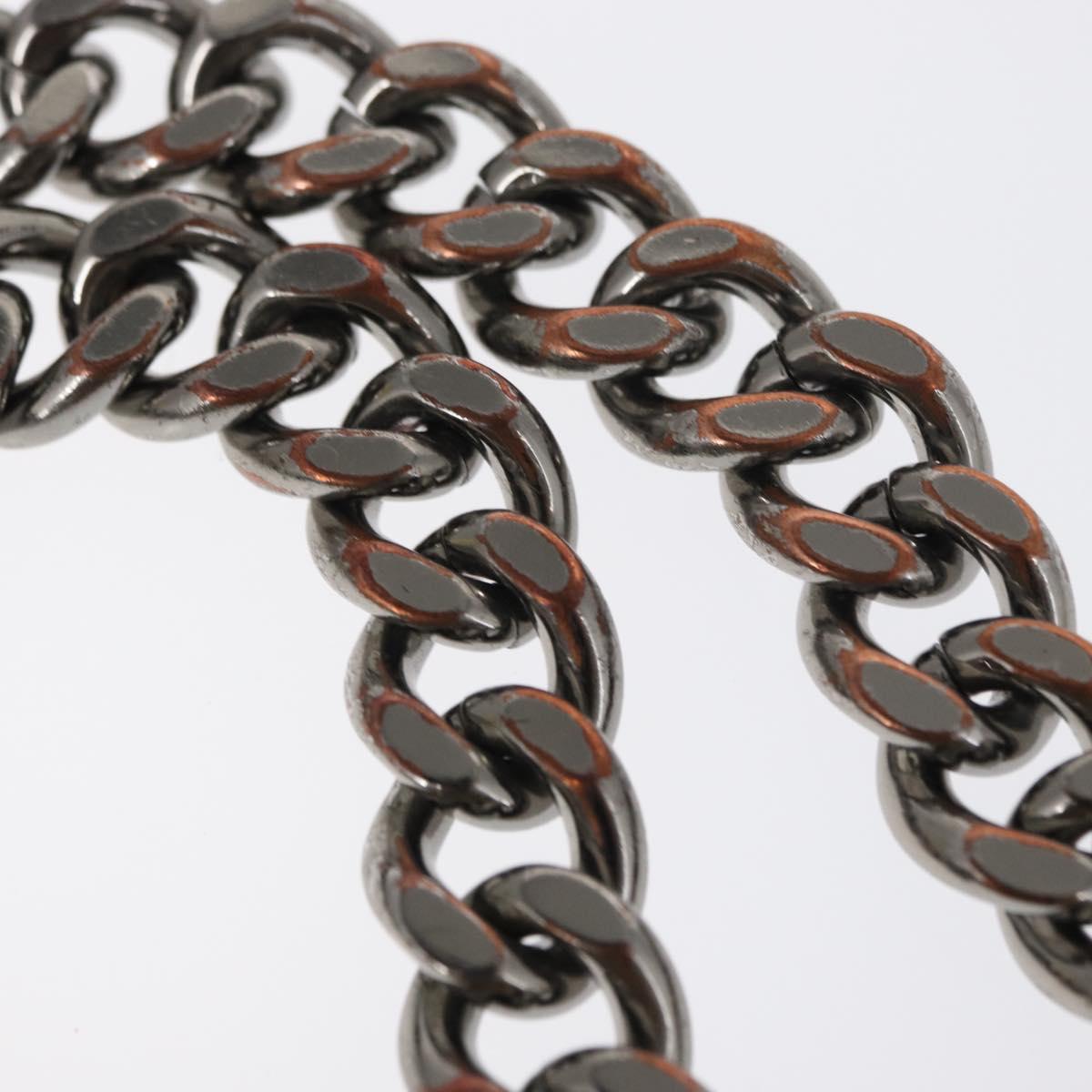 Stella MacCartney Chain Falabella Bag polyester Beige Silver 371223 Auth BA8438