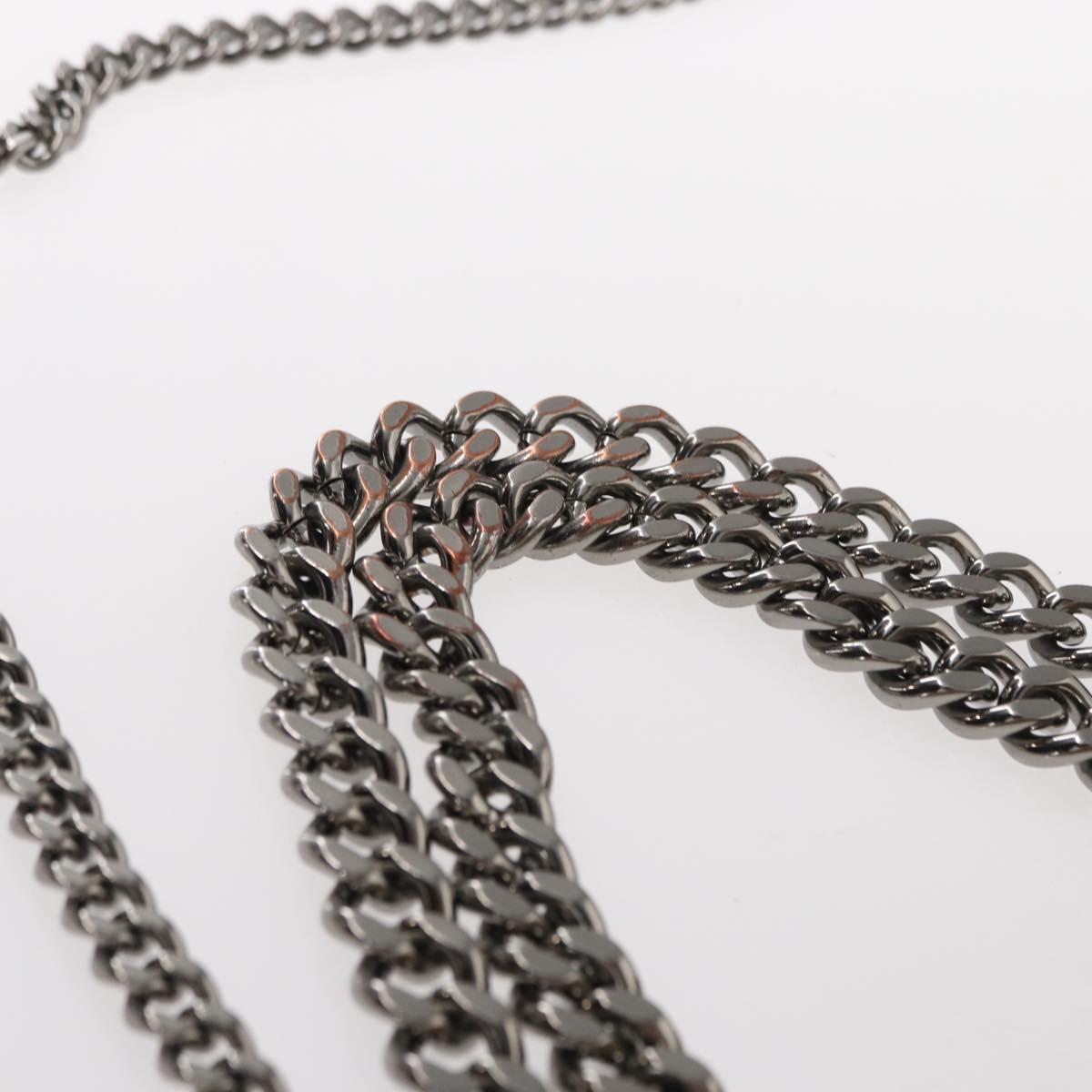 Stella MacCartney Chain Falabella Bag polyester Beige Silver 371223 Auth BA8438