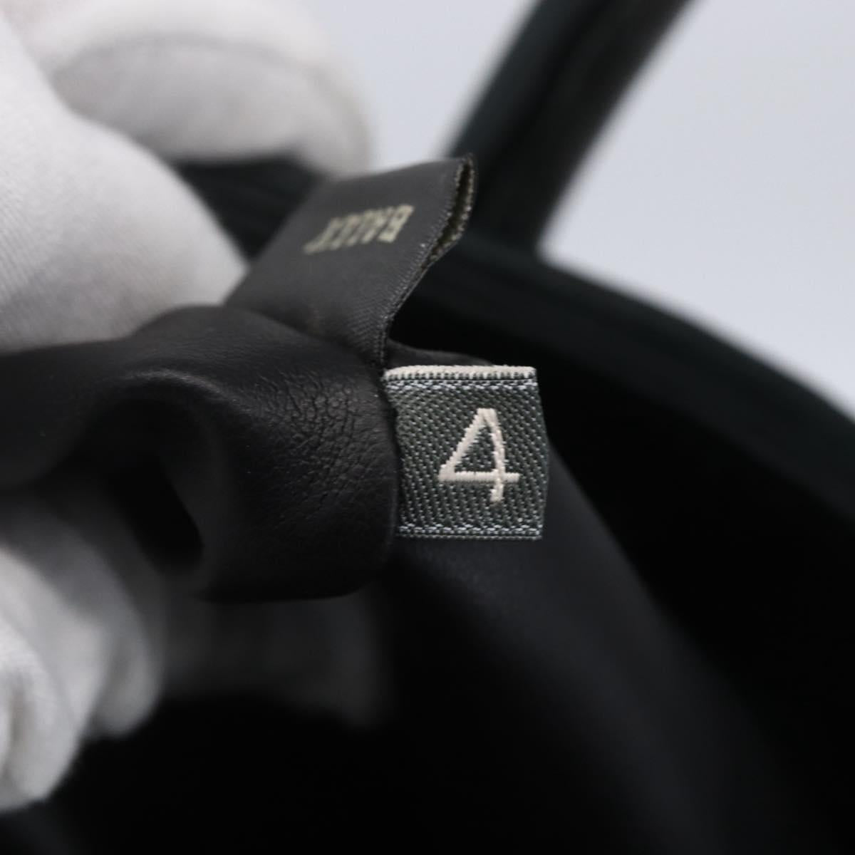 BALLY Hand Bag Leather Green Gold Auth BA8440