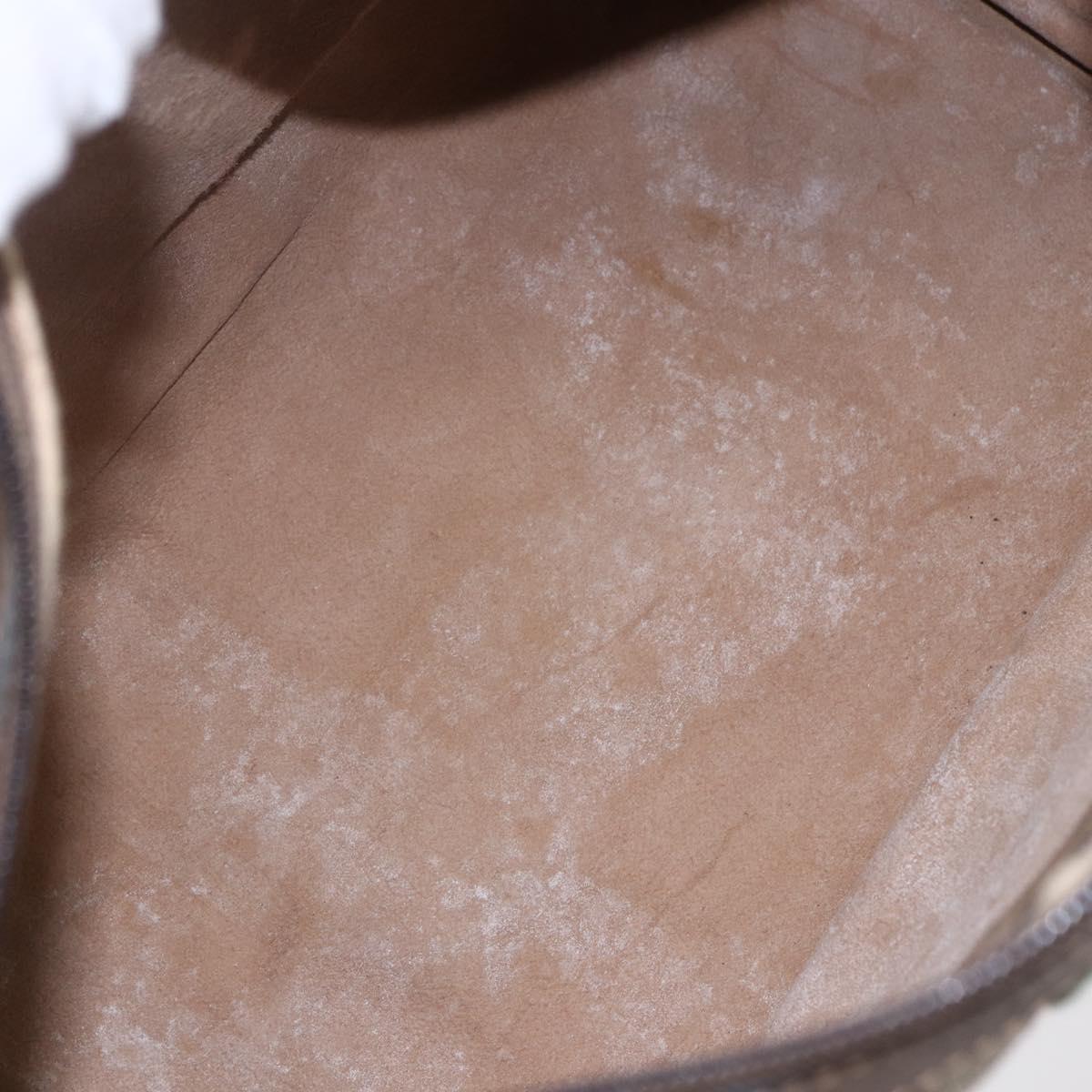 GUCCI GG Supreme Web Sherry Line Boston Bag PVC Beige Gold 39 02 006 Auth BA8449