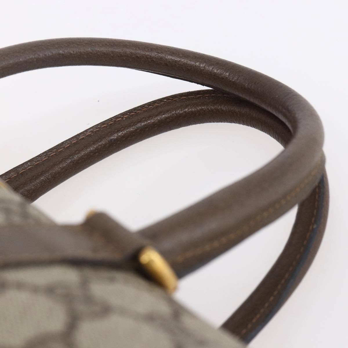 GUCCI GG Supreme Web Sherry Line Boston Bag PVC Beige Gold 39 02 006 Auth BA8449