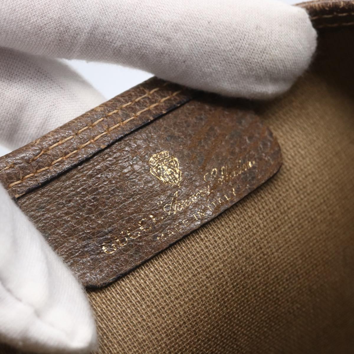 GUCCI GG Supreme Web Sherry Line Tote Bag PVC Beige Gold 39 02 003 Auth BA8453