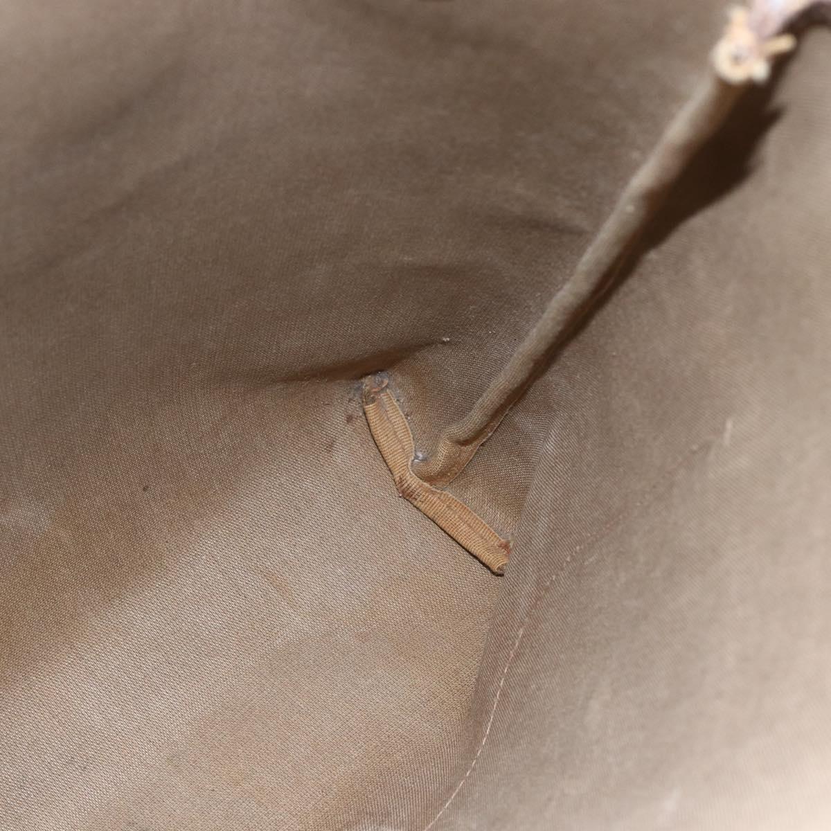 GUCCI GG Supreme Web Sherry Line Tote Bag PVC Beige Gold 39 02 003 Auth BA8453