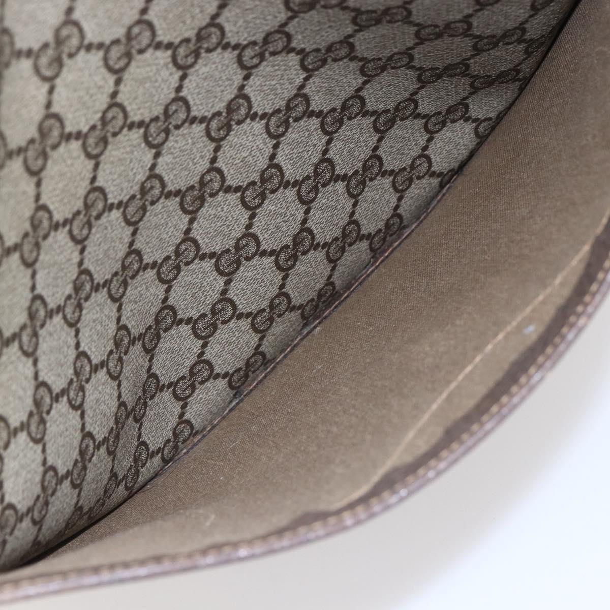 GUCCI GG Supreme Web Sherry Line Tote Bag PVC Beige Gold 39 02 003 Auth BA8453