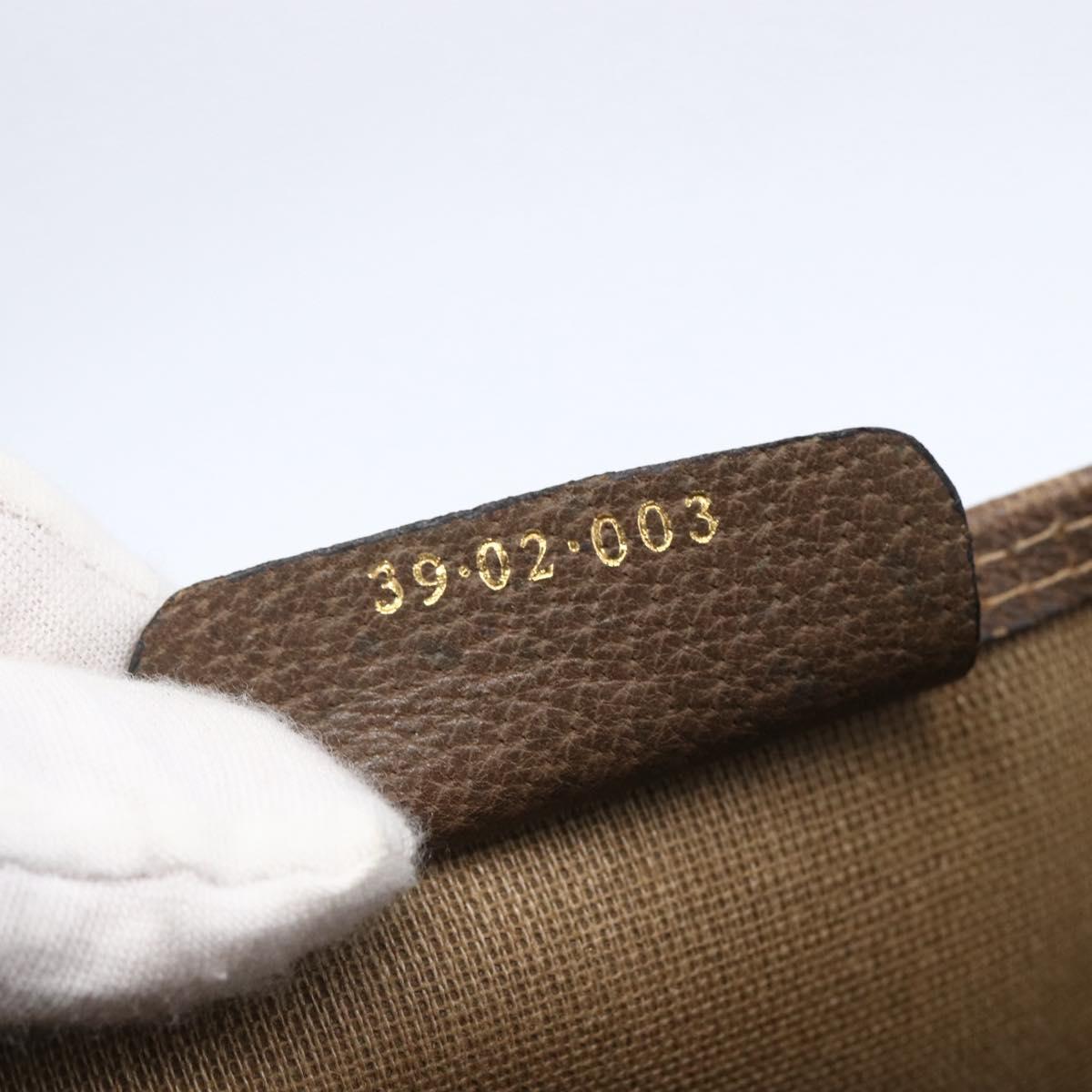 GUCCI GG Supreme Web Sherry Line Tote Bag PVC Beige Gold 39 02 003 Auth BA8453