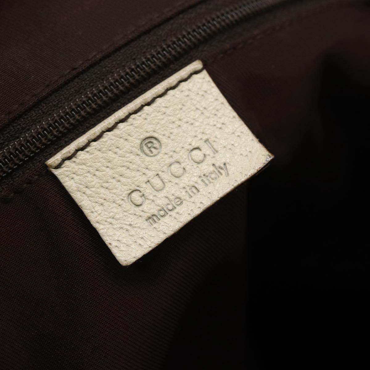 GUCCI GG Canvas Abbey Shoulder Bag Beige Gold 131326 Auth BA8457