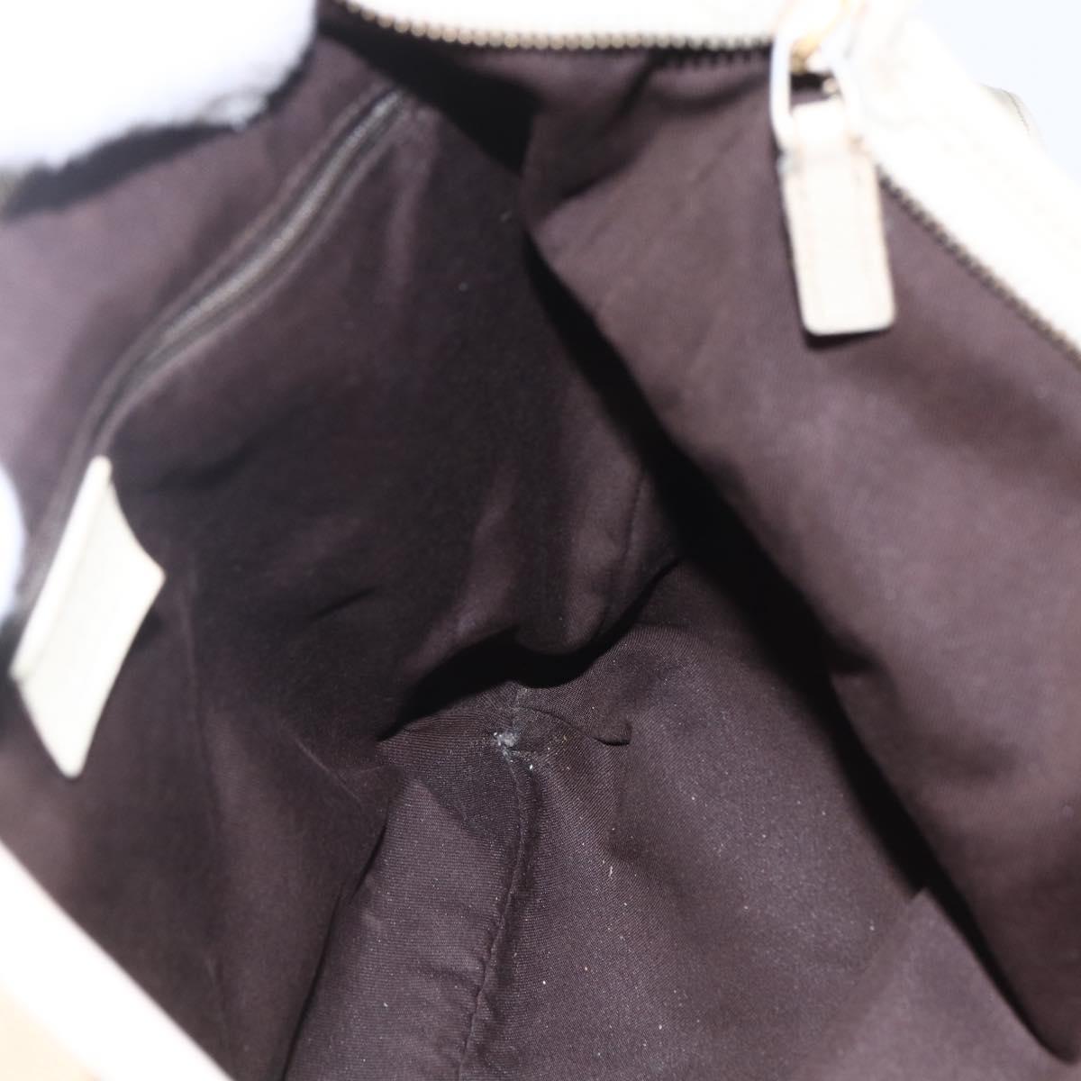 GUCCI GG Canvas Abbey Shoulder Bag Beige Gold 131326 Auth BA8457