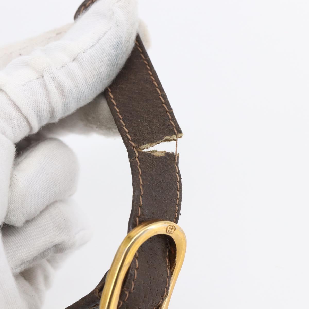 GUCCI GG Supreme Shoulder Bag PVC Beige Gold 32 02 022 Auth BA8458