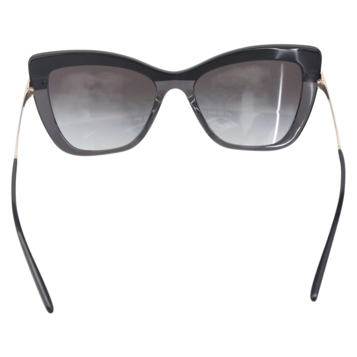 DOLCE&GABBANA Sunglasses plastic Black Auth BA8460