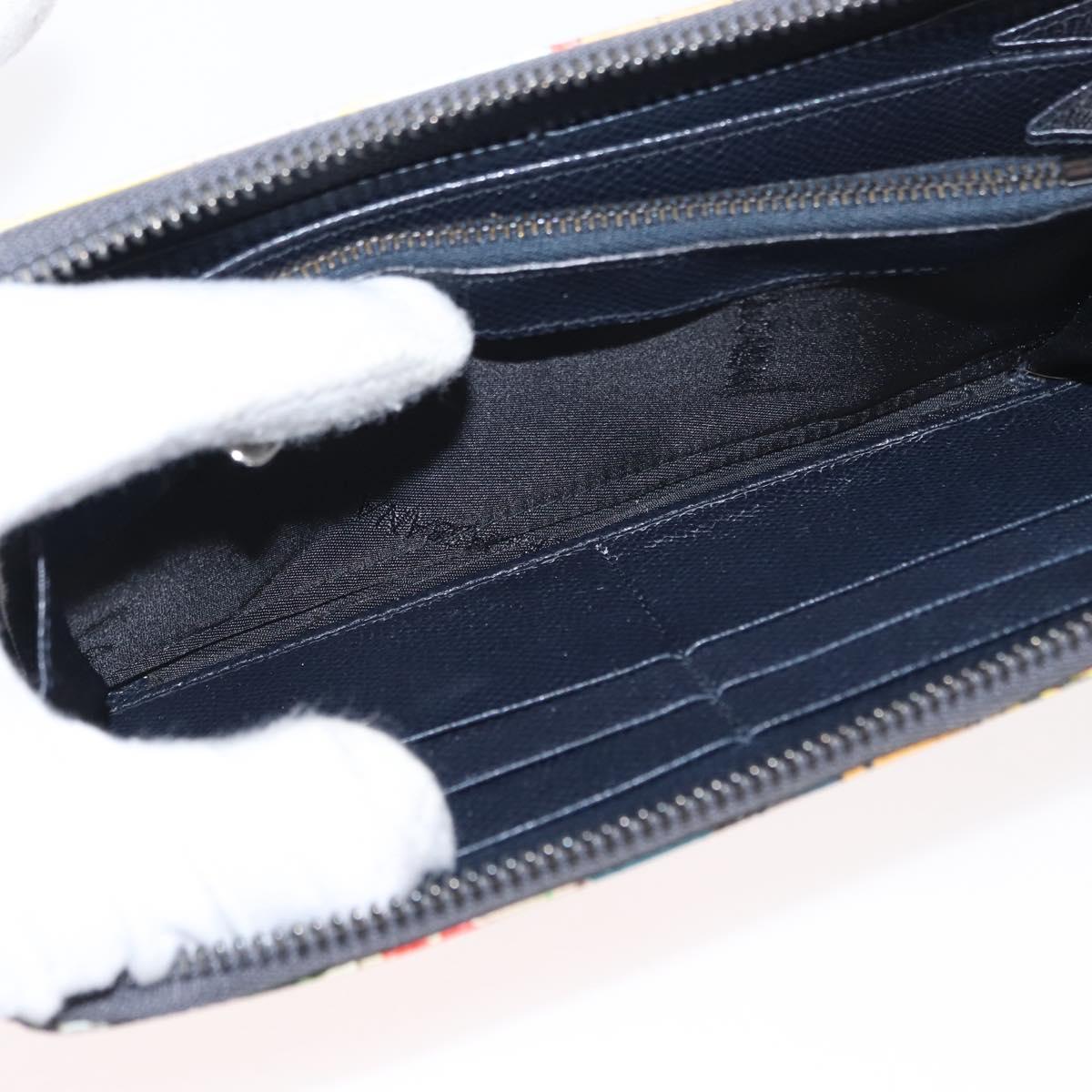 DOLCE&GABBANA Long Wallet Leather Multicolor Auth BA8461