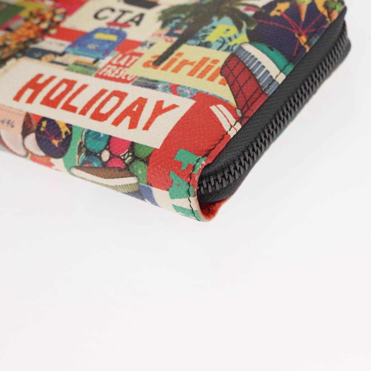 DOLCE&GABBANA Long Wallet Leather Multicolor Auth BA8461