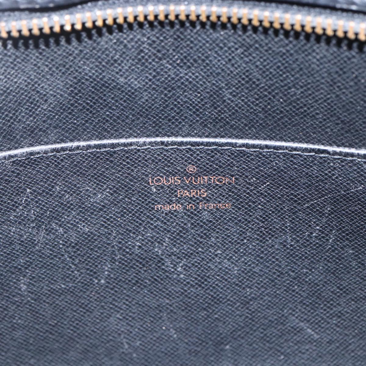 LOUIS VUITTON Epi Pochette Homme Clutch Bag Black M52522 LV Auth BA8471