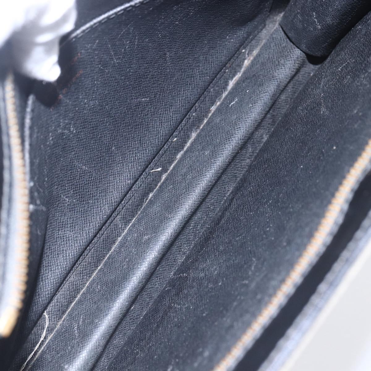 LOUIS VUITTON Epi Pochette Homme Clutch Bag Black M52522 LV Auth BA8471