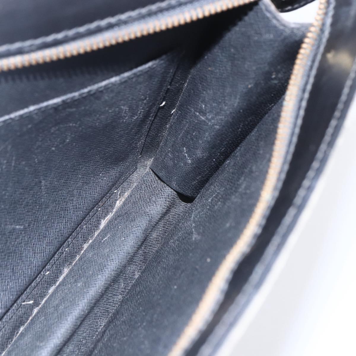 LOUIS VUITTON Epi Pochette Homme Clutch Bag Black M52522 LV Auth BA8471