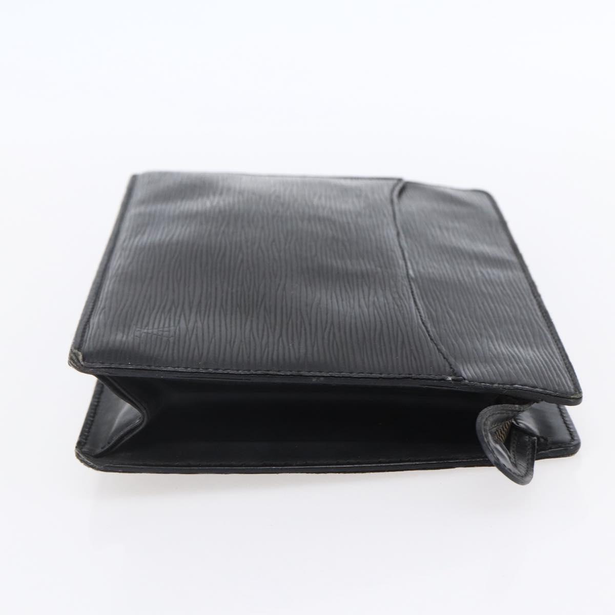 LOUIS VUITTON Epi Pochette Homme Clutch Bag Black M52522 LV Auth BA8471